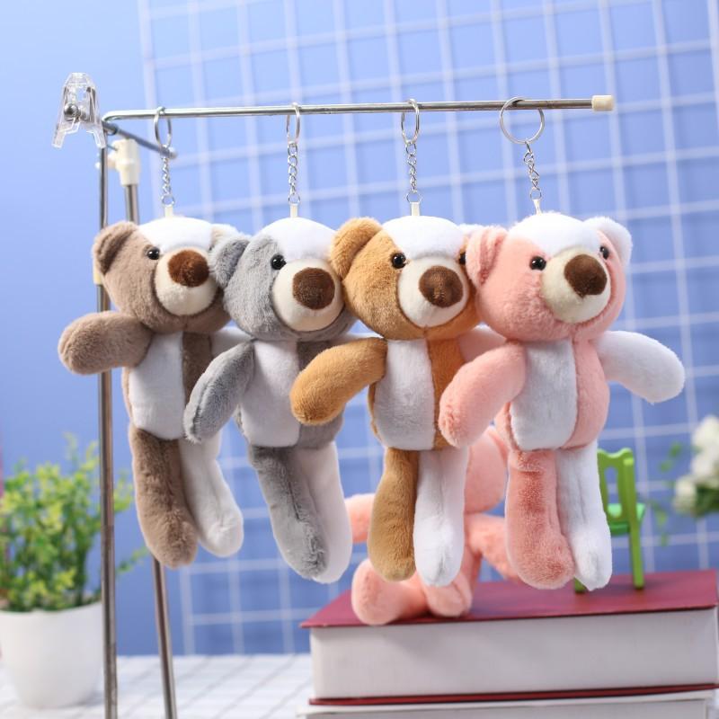 Альпака Маленький Подвеска Плюшевая Игрушка Милый Брелок для Сумки Кукла Украшения Верблюд Лошадь Халат Медведь