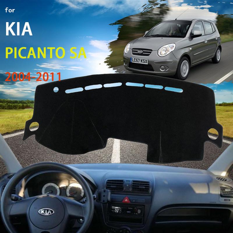 Накладка на панель приборов автомобиля Коврик на приборную панель для Kia Picanto Morning SA 2004~2011 Подушка Защита от солнца Подушка Защита от солнца Нескользящий Чехол 2005 Аксессуары