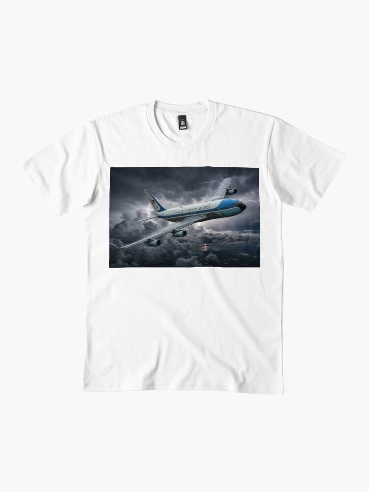 Air Force One Air Force One Storm Clouds Illustration Premium T-Shirt