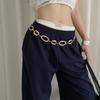 High-end Design Chain Belt Gold Silver Metal Chain Waistband Fashion Waist Chain  Women
