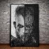 Ragnar Lothbrok Vikings Abstract Poster and Print Canvas Painting Wall Art Inspirational Picture For Living Room Home Decor Gift No Frame