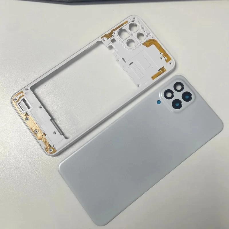 Replace Parts For Samsung Galaxy M33 5G m336b/M53 full housing middle frame battery back cover rear with camera lens