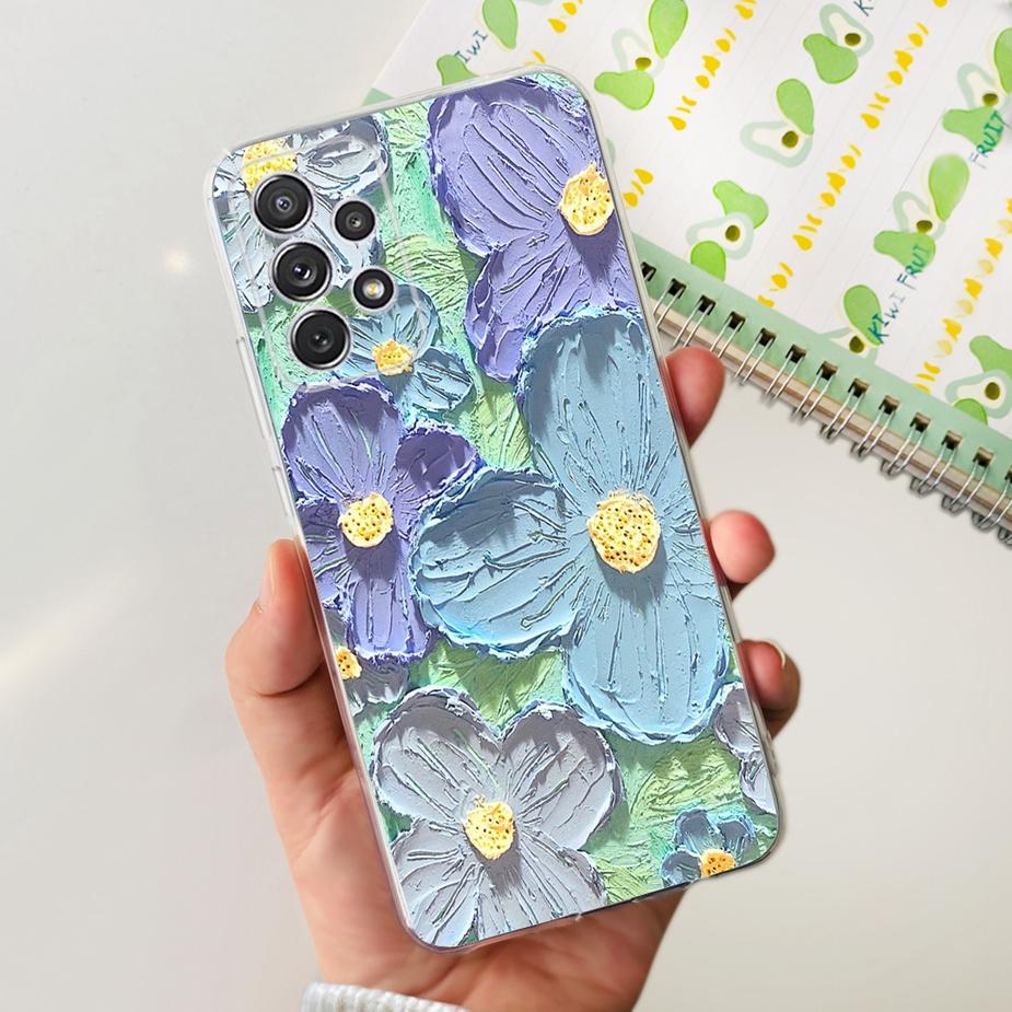 For Samsung Galaxy A32 4G Case Sm-A325F Soft Silicone Stylish Painted Cover Case For Samsung A32 A 32 5G A326B Back Cover Bumper