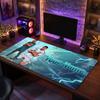 Kylian Mbappe Custom Large Mouse Pad, Personalized Name Text Print, Football Logo Non‑Slip Desk Mat Gaming Gift