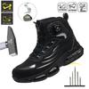 Industrial Safety Boots Men Indestructible Steel Toe Work Boots Anti-smash Stab-resistant Safety Shoes  Hiking Botas