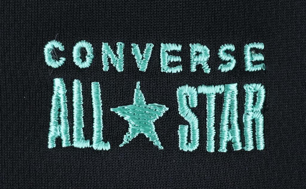 Баскетбольная футболка с коротким рукавом с принтом CB251357 Черный x Изумрудный [Converse] Футболка