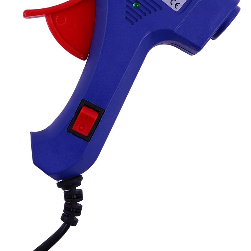 10 шт. клеевые стержни + высокотемпературный нагреватель, машина для горячего клея, 20 Вт, домашний инструмент для ремонта «сделай сам», европейский