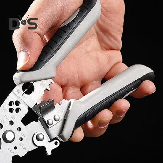 Многофункциональные клещи для зачистки проводов, прочные клещи для зачистки проводов из сплава, щипцы для обжима, эргономичная ручка, портативные клещи для резки кабеля электриков