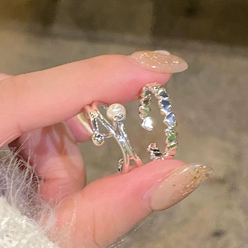 Retro Style Versatile Heart Open Ring for Women