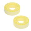 2 шт. 2,2 дюйма Силиконовые шины Вставка Двухслойные Полые Подкладки для шин для 1 10 Машин для краулинга Желтые