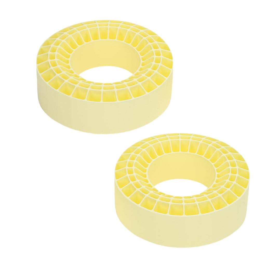 2 шт. 2,2 дюйма Силиконовые шины Вставка Двухслойные Полые Подкладки для шин для 1 10 Машин для краулинга Желтые