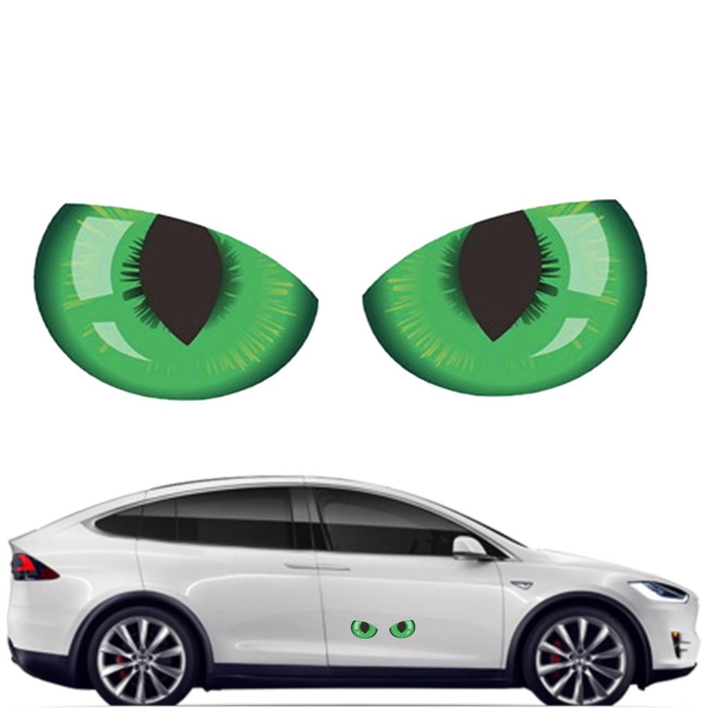 Car Reflective Eye Stickers | 3D Funny Peeking Car Decal | Long Lasting Car