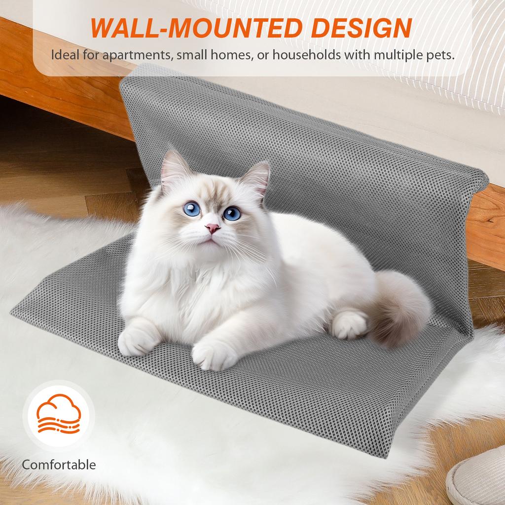 Cat Pet Animal Hanging Bed Detachable and Foldable Hanging Cat Nest Pet Sleeping Bed Cats L-shaped Hammock for Cats and Kittens