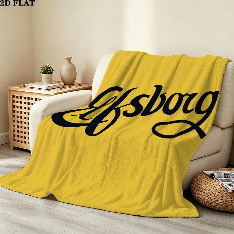 Elfsborg Print Flannel Blanket, High quality Comfortable for All Seasons, Home Decor, Warmth and Comfort, Perfect for Christmas Gifts