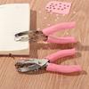 Metal Binding Stationery Heart Circle Shape Hand Tool Paper Cutter Single Hole Hole Punch