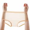 Plus Size Women Sexy Mesh Briefs Low Waist Transparent Underwear Sexy Ladies Perspective Briefs Lingerie L-XXXL
