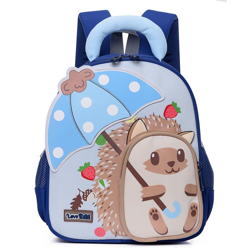 Eye-catching Cartoon Hedgehog Kids Backpack Lightweight And Fun Design For Boys Girls Preschool Use
