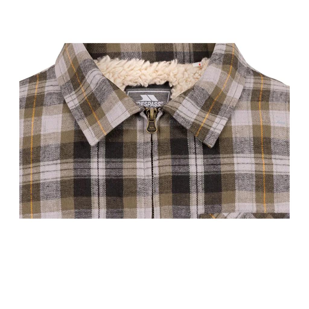 TRESPASS Mens Danehill Sherpa Lined Shirt