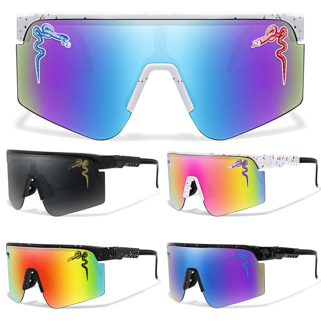 Men Women's Cycling Sunglasses Large Lens Windproof UV400 Eyewear Outdoor Sports Running Climbing Bicycle Mtb Glasses
