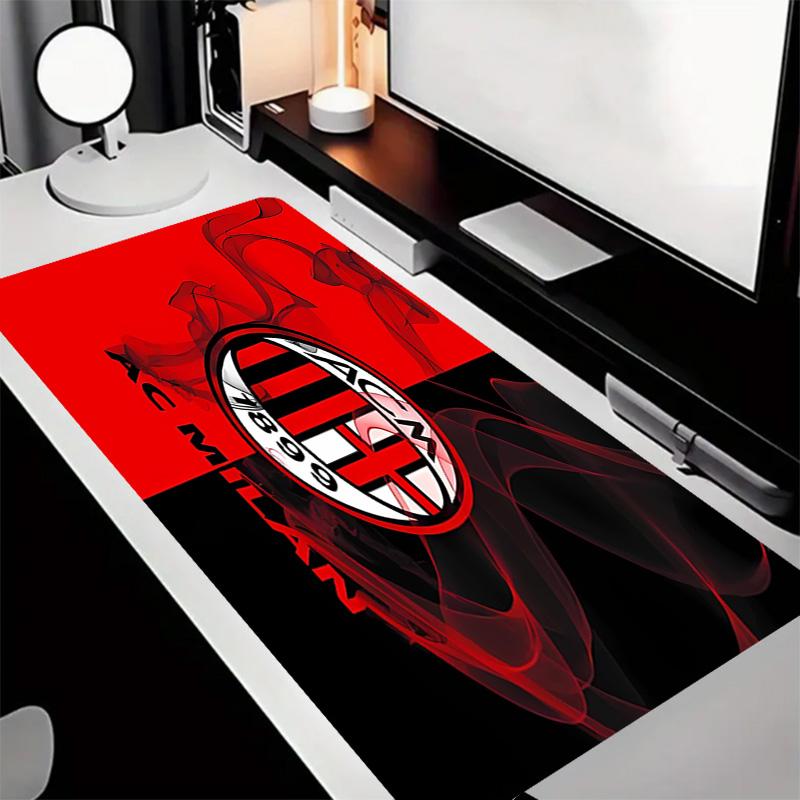 Associazione Calcio Milan Theme Premium Non-slip Mouse Pad with Stitched Edges,Durable Rubber Material,for Desktop & Gaming Great Gifts