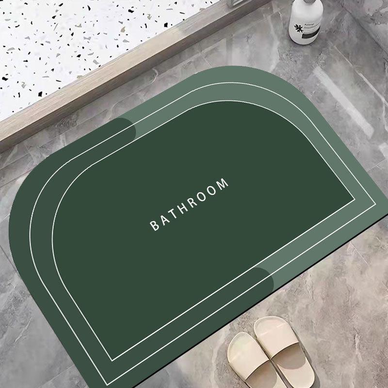 Мягкий коврик для ванной комнаты Diatom Mud — противоскользящий, впитывающий воду коврик для ног для дома, туалета и двери ванной комнаты.