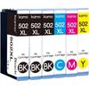 CARTRIDGE PRINTERKamo 502XL Ink Cartridges Multipack Compatible with Epson 502 502XL Cartridges Expression Home XP5100 XP5363