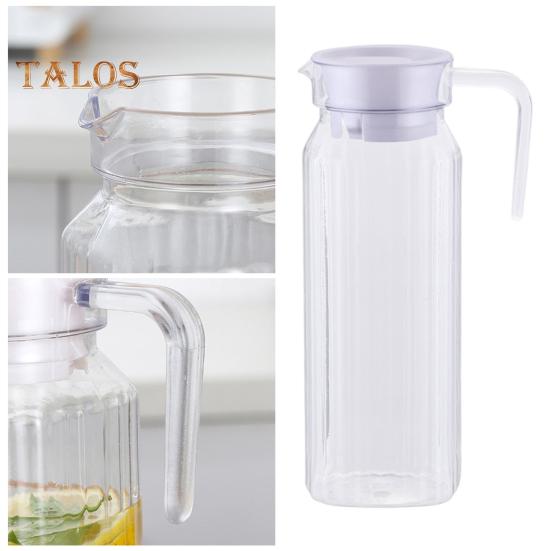 Пластиковые кувшины объемом 1,1 литра с крышкой, кувшин для чистой воды без содержания бисфенола А для холодного чая, лимонада, небьющийся кувшин для напитков, холодильник, кувшин для домашнего офиса