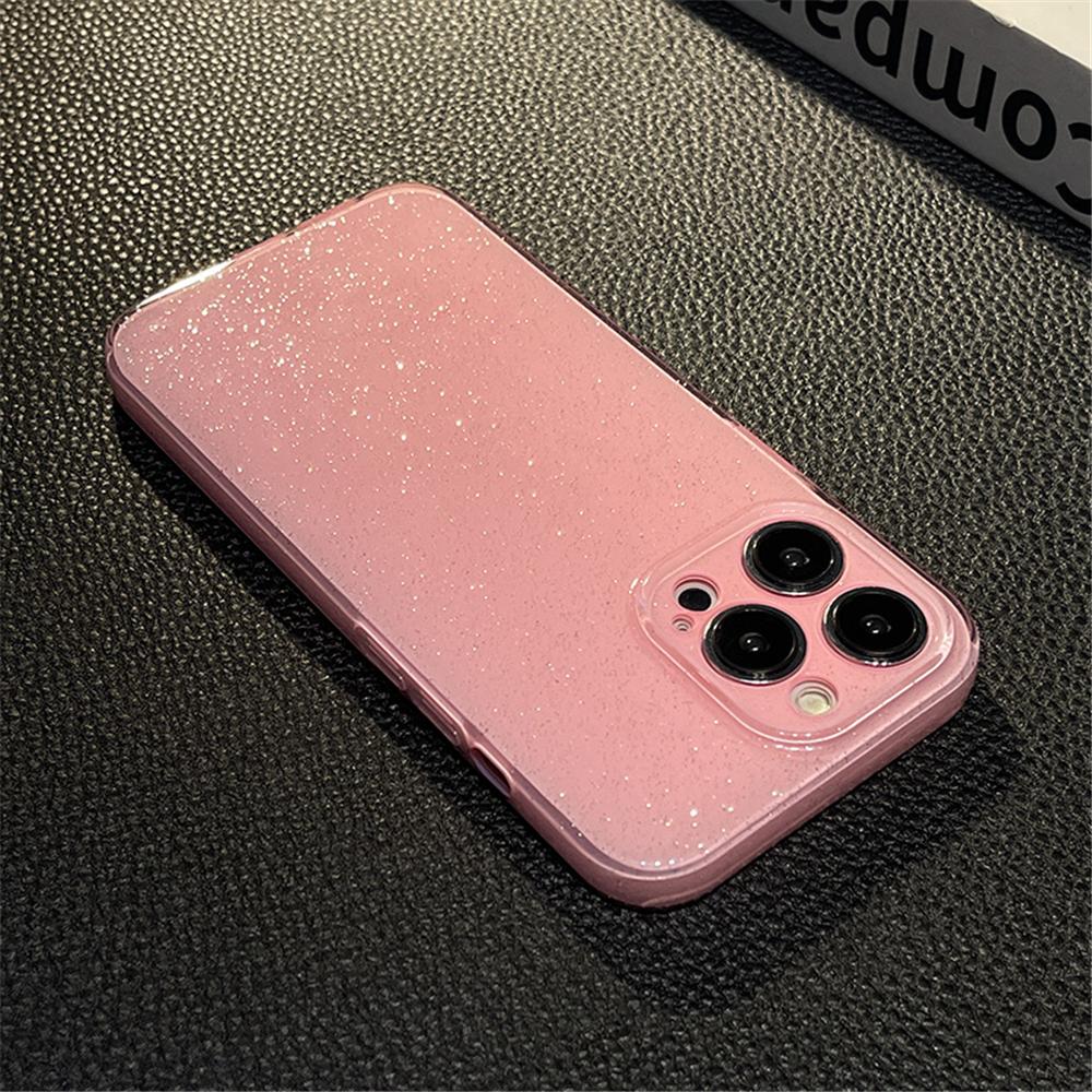 Роскошный прозрачный чехол-желе с блестками для iPhone 16 15 11 12 13 14 17 Pro Max XR XS Plus, мерцающий, мягкий, противоударный, силиконовый чехол