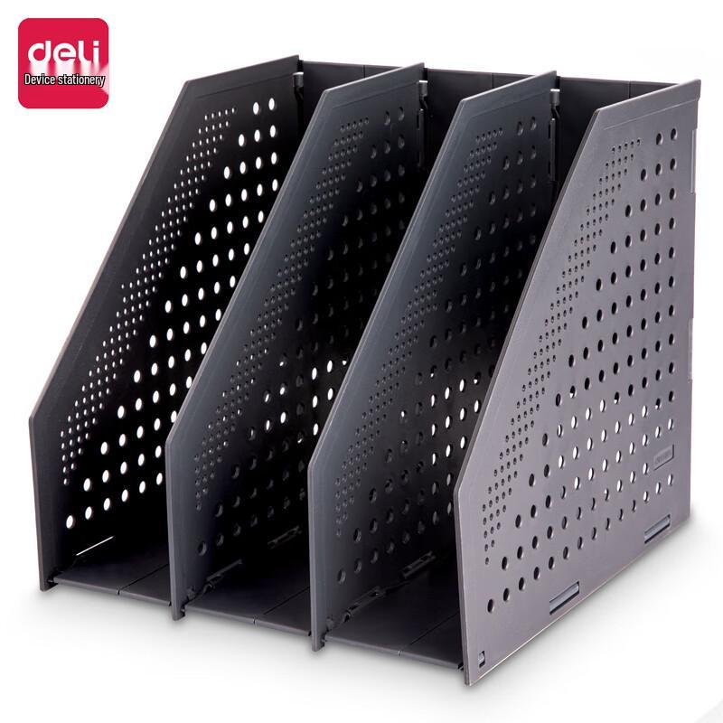 Deli Foldable 3-Tier Desk File Organizer