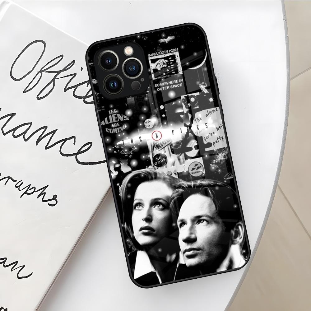 Чехол для телефона X-Files Я хочу верить для iPhone 17 16 Air 15 14 12 11 13 Pro Max Mini X Xr Xs Se Puls стеклянная крышка