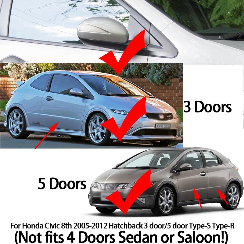 Динамический светодиодный указатель поворота, индикатор бокового зеркала, повторитель поворота для Honda Civic MK8, 8-й хэтчбек, 3 или 5-дверный Type-S Type-R