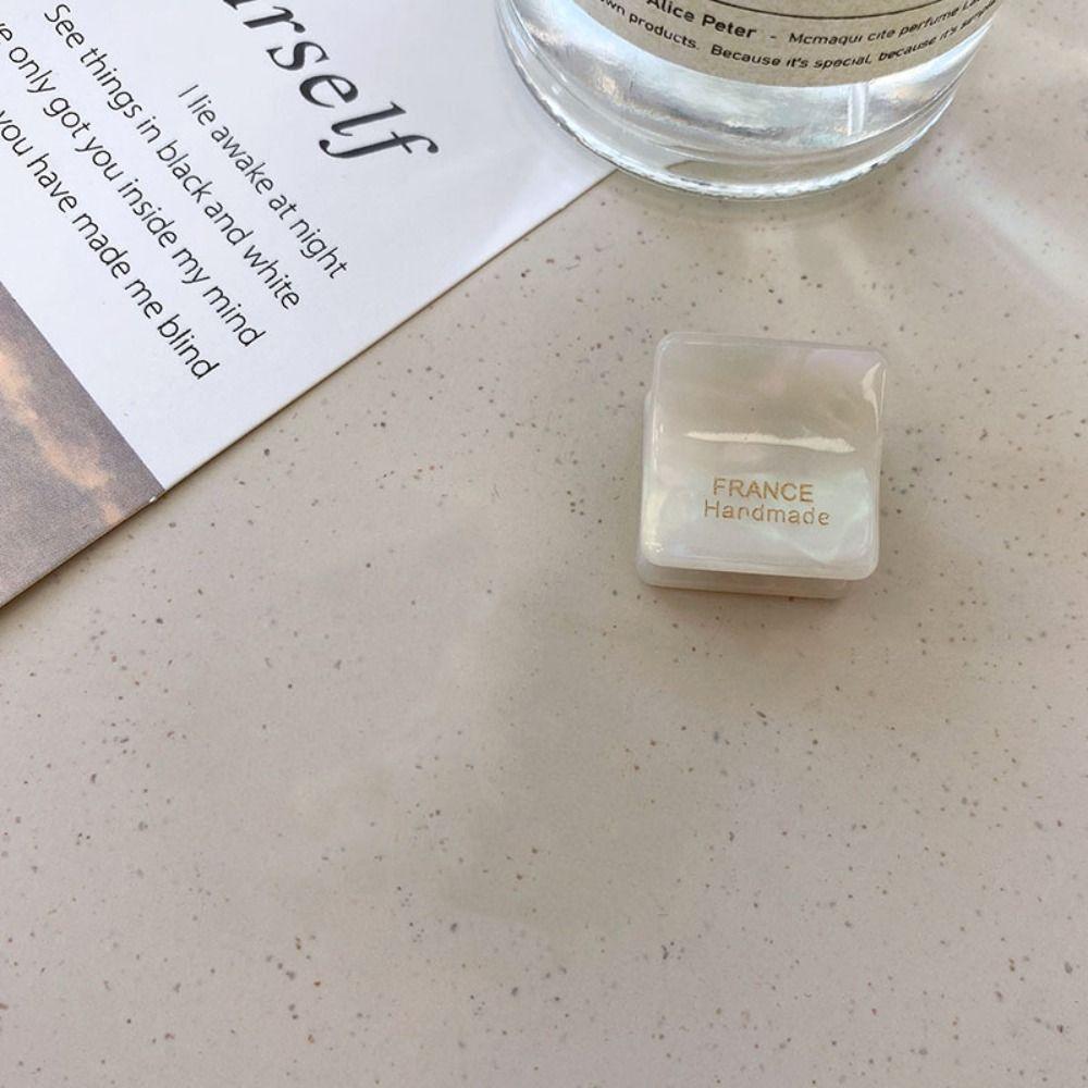 Hair Grab Clip Acetate Hair Clips Square Mini Hair Claw Retro   Daily