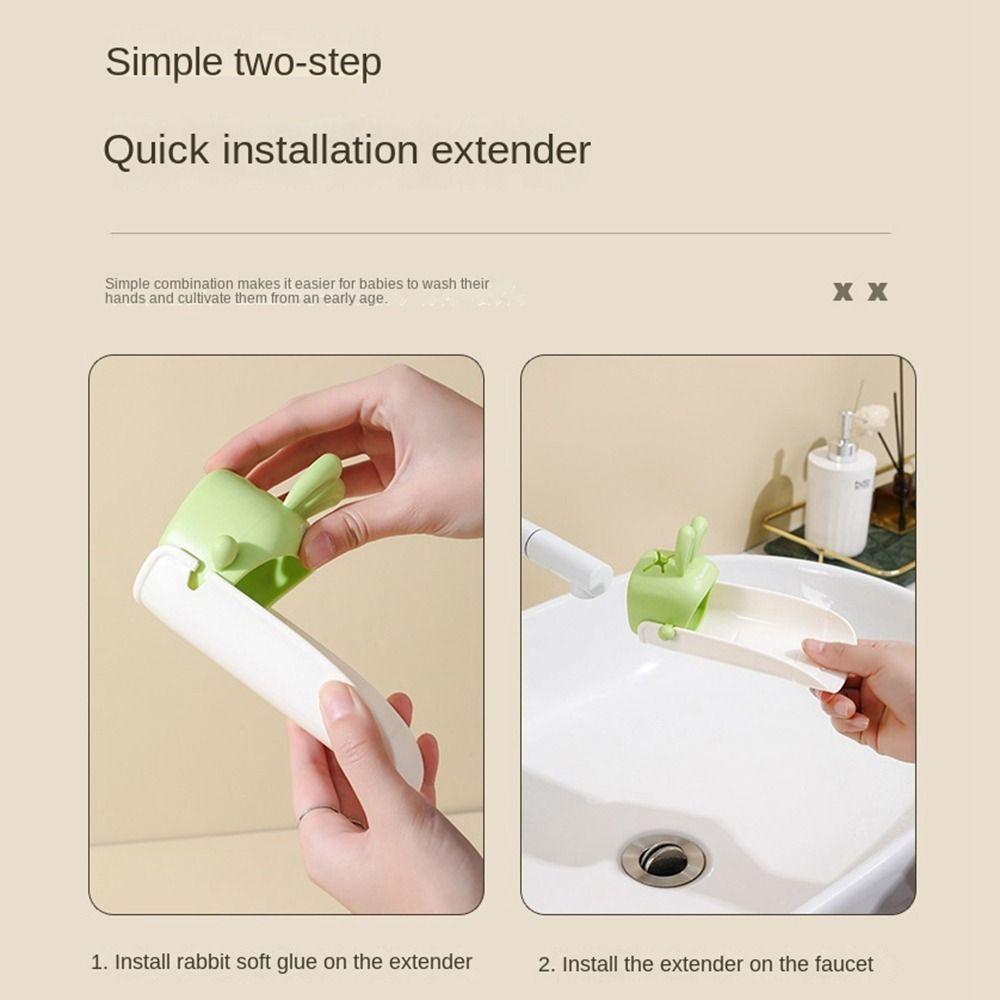 Hand Washing Water Nozzle Guide Sink Rabbit Shape Water Faucet Extension Faucet Extender  Bathroom