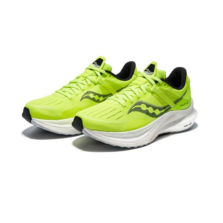 SAUCONY Поддержка стабильности темпа Легкие кроссовки для бега Мужские кроссовки Желто-черные S20720-75