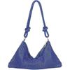 Chic Rhinestone Purses for Women Sparkly Evening Handbag Bling Hobo Bag Shiny Silver Clutch Purse for Party