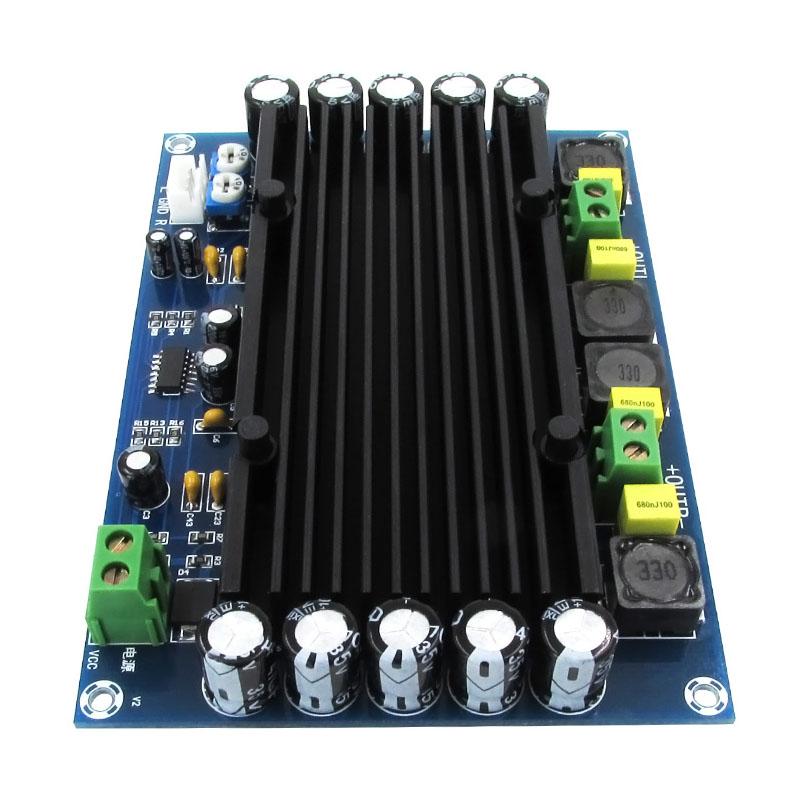 XH-M546 TPA3116D2 Digital Amplifier Board 150W×2 Dual Channel Built-in Pre-amplifier DC 12-24V Class D Super High Power Audio Module