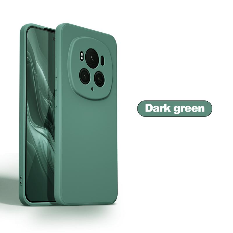Для For Honor Magic 6 Pro Чехол квадратный жидкий силиконовый мягкий чехол для Huawei Honor Magic 6 Magic6 Pro Magic6Pro противоударный чехол для телефона