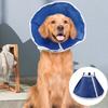 Pet Cone Collar Friendly To Skin Waterproof Adjustable Wide Application Easy-wearing Stop