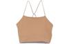 Nike Tank Tops Women's Praline Brown Collarless Moderate Halter Neck DA0733-288