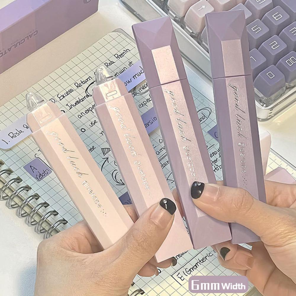 4PCS Gradient Color Dot Glue Tape Erasable Rolling Glue Tape Glue Tape Pen  Student Stationery