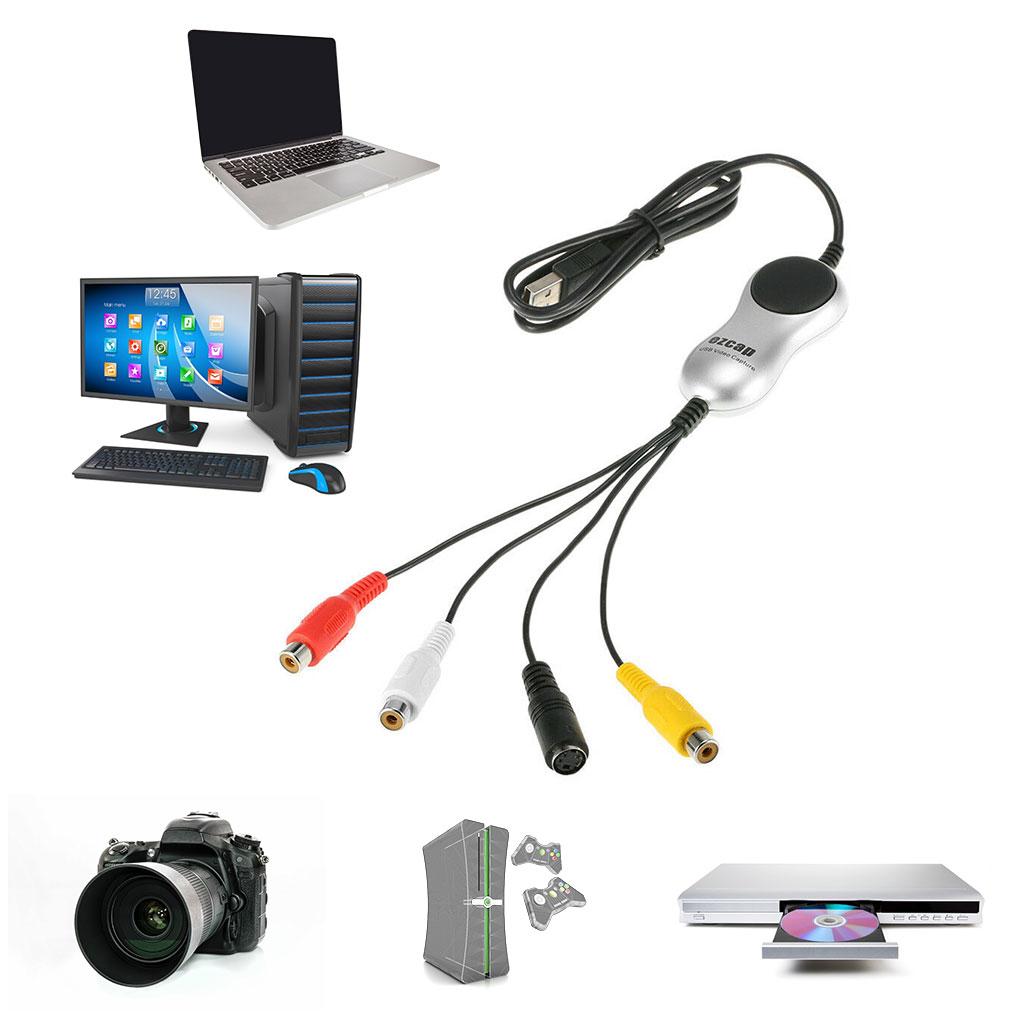 USB 2.0 Video Card Portable Conference Video Grabber Audio Video Converter