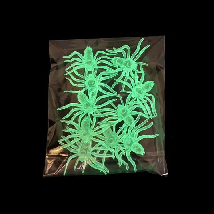 Набор из 10 светящихся пауков Хэллоуин Украшения Праздничное украшение для сада