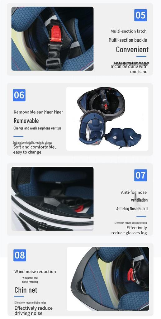 Всесезонный Bluetooth-шлем-трансформер для мотоцикла для мужчин и женщин - Интеграл, Сертифицирован 3C для летних поездок