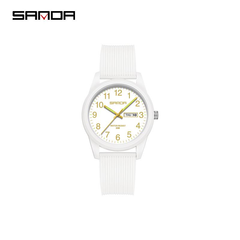 Sanda Creative Calendar Wristwatch for Students – Versatile Fashion Dial for Men & Women