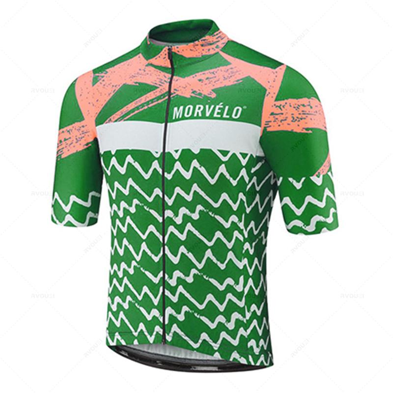 Morvelo - Мужской комплект одежды для велоспорта, Дышащий, С коротким рукавом, MTB, Велосипед, Спорт, Лето