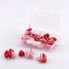 50pcs Heart shape Colored Push Pins Metal PP Metal Push Pins  Office Binding Supplies