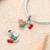 Charms Copper Orange Watermelon And Cherry Pendants Fit Charms Plata Original Bracelet Women Jewellery Making Diy Gifts