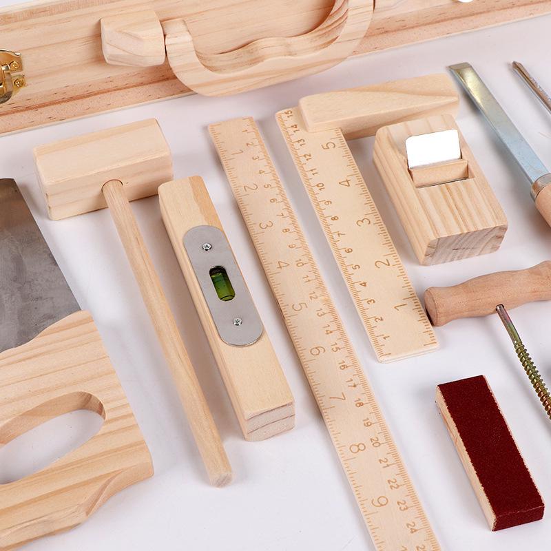 Деревянный детский ящик с инструментами: Набор столяра для ролевых игр для мальчиков