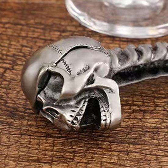 Bottle Opener Ergonomic Grip Unique Opener Gothic Skull Design Halloween Decor Portable Bartender Party Essential