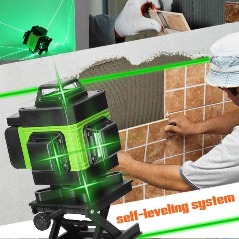 Multifunctional Water Level Instrument 16 Line Wall Sticking Instrument Laser Infrared Level High Precision Portable Level